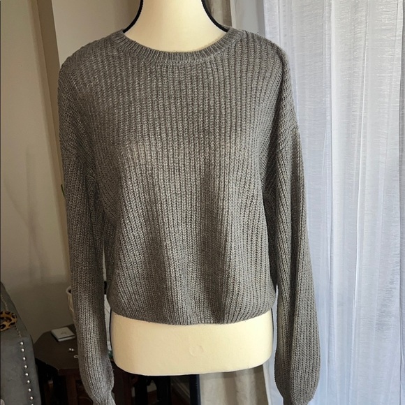 Forever 21 Gray Crew Neck Sweater - Picture 3 of 10